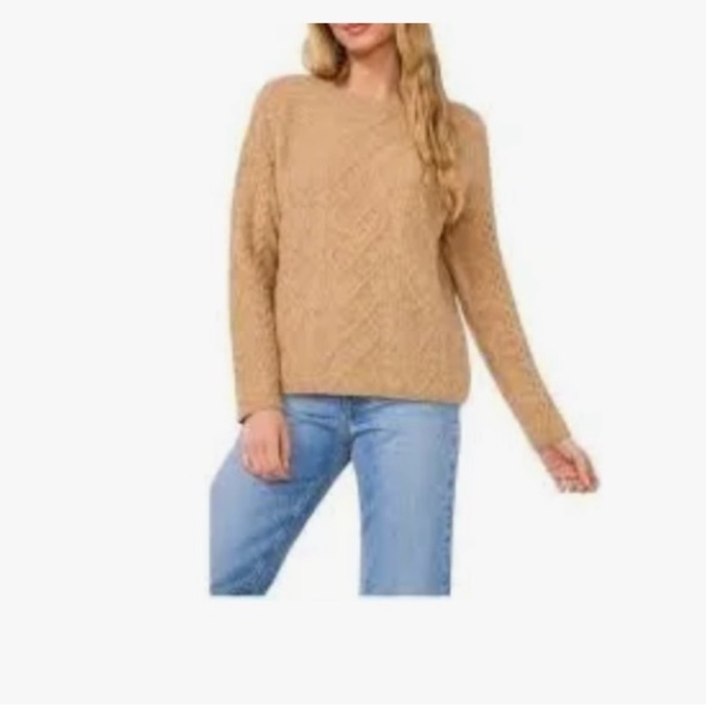 Vince Camuto Camel Crew Neck Sweater